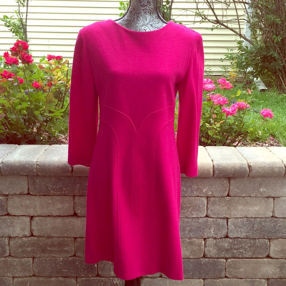 Vintage Fuchsia Shift Dress